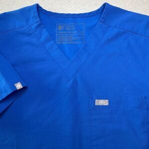 Figs Scrubs Men’s Leon Three Pocket XS Capri Blue‎